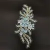 Parches de bordado de cuentas 3D, apliques de flor de encaje con lentejuelas, accesorios de encaje para DIY de vestidos de novia