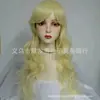 FILME Alice no País das Maravilhas Alice no País das Maravilhas Dourada longa cacheada Peruca Cosplay para mulheres