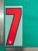 2026 Copa do Mundo da Inglaterra Camisa Titular Números Individuais Coleção Tamanho Adulto Números e Letras de Camisa Transferência Térmica Números Quentes