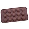Jiaju 15 Mesmo Smiley Silicone Chocolate Flip Candy Cake Baking Mold Ice Grip Resina Cristal Cola Drop Mold