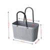 Cesta Pequena Estilo Japonês com Textura de Linho, Cesta de Armazenamento de Mão, Cesta de Compras de Supermercado, Cesta Plástica Fashion, Cesta de Compras B
