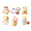 Gato Hada Pequeño Resina DIY Accesorios Decoraciones de Escena Lindas Adornos Giratorios de Escritorio Colgantes para Llavero