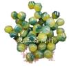 Feige Amarelo Contas de Seis Pontas Jade Contas Espalhadas Flor Verde Jade Rocha de Quartzo Jade Pulseira de Contas Multi-pontas Acessórios de Colar Contas