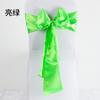 Laços de Fita de Cetim Personalizados Transfronteiriços, Fitas de Seda, Decorações para Encosto de Cadeira de Banquete e Casamento, Flores para Encosto de Cadeira, Capas de Cadeira Venda por Atacado