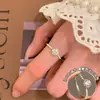 Anel Empilhável Combinado de Coração Estilo Coreano Simples para Mulheres Ins Frio Design em Prata Esterlina 925 Anel Aberto de Alta Qualidade