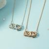 Collar inteligente estilo coreano 520, cadena de clavícula femenina en línea, colgante romántico de moda roja, regalo de cumpleaños de San Valentín para novia