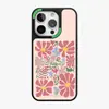 Design Floral Simples com Painel Traseiro Intercambiável, Capa Magnética Forte para iPhone 15 Pro Max, Tampa de Painel Traseiro Substituível para iPhone 14