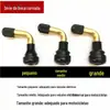 Aspirador de pneu de motocicleta de carro elétrico válvula de cobre puro boca curva borracha cobre puro pequeno médio grande bico de ar de boca curva acessórios para pneu