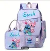 Nueva Mochila Estudiante Stitch para la Temporada de Regreso a Clases Ligera y que Reduce la Carga Gran Capacidad para Grados 1-6 Niños y Niñas Bolso de Hombro