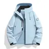 Nueva chaqueta tres en uno para exteriores de Luo Tu, cortavientos e impermeable, unisex, chaqueta cálida para montañismo