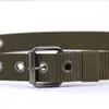 Cinto de Fivela de Pino em Lona Porosa Cinto de Lona Masculino 3,7 cm de Largura Longo Cinto de Treinamento Militar Cinto Tático para Exterior