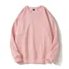 Suéter Grueso de Cuello Redondo Nacional de Moda Hombres y Mujeres Hombro Caído Marca de Moda para Parejas Abrigo Estampado de Gama Alta Ropa de Trabajo para Adolescentes