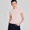 Camiseta Casual para Viajero Cuello Redondo Elástica Ajustada Base de Hombro para Mujer Sencilla Ajustada Verano Nuevo Top para Mujer