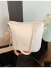 2025 Nuevo Verano Popular Bolso Cubo Simple Versión Coreana para Mujer Nicho Simple Moda Bolso de Hombro Único Cruzado