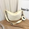 Bolsa feminina de lona japonesa 2023 novo pano de nylon casual bolsa de ombro simples bolsa de mensageiro de classe de estudante
