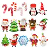 Nueva Serie de Decoración para Fiesta Navideña Muñeco de Nieve Mini Reno Muletas Papel de Aluminio Película de Aluminio Globos Venta al por Mayor Directa del Fabricante