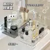 Caja de Almacenamiento con Patrón de Ondas de Agua Organizador de Escritorio Caja para Cosméticos Lujo Ligero Dormitorio de Mujer Baño Caja Organizadora Cesta de Almacenamiento de Plástico