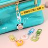 Llavero de Castorcito Disfrazado Lindo Animal Colgante Pequeño Estudiante Dibujo Animado Mochila Escolar Colgante Joyería Regalo para Novia Corazón de Niña