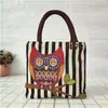 Bolsa feminina de algodão e linho bordada dos dois lados, bolsa quadrada pequena, fornecedores de fabricantes, bolsa feminina pequena portátil estilo nacional, porta-moedas para celular rede