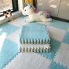 Alfombra de felpa para mesita de noche para dormitorio, balcón, habitación de niños, cobertura completa para uso doméstico, se puede cortar, tapete de espuma entrelazado, suave