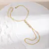 2026 Nuevo Más Vendido Pulsera sin Dedos de Borlas Multicapa para Mujer Estrella de Cinco Puntas Circonita Dedo Conectado Pulsera sin Dedos Integrada