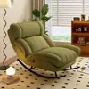 Nueva mecedora, sillón reclinable para adultos, adecuado para apartamentos de alquiler, salas de estar, balcones y dormitorios; un sofá balancín cómodo y relajante para uso doméstico