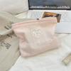 5331 Bolsa Cosmética Cor Fresca com Laço Bolsa de Armazenamento de Grande Capacidade Bolsa Ajustável para Produtos de Cuidados com a Pele Clutch de Compras