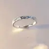 Anillos de Pareja Glacier, un Par de Anillos para Hombres y Mujeres, Estilo Nuevo, Lujo Ligero, Diseño de Nicho de Gama Alta, Anillo de Regalo para el Día de San Valentín