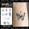 Colección Serie Dorso de la Mano: Pegatinas de Tatuaje Herbales, Impermeables, de Larga Duración, Tatuajes de Jugo, Semipermanentes, No Reflectantes para el Dorso de la Mano