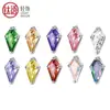 Pendientes de Aleación de Titanio F136 con Forma de Cometa Pequeña en Forma de Diamante Incrustados con Circonita Pendientes de Labio de Tendencia Nicho Pendientes de Hélice Auricular Joyería para Piercings Corporales