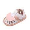 Zapatos para bebé moda zapatos de suela de goma bebé niña 0-1 año zapatos de princesa concha sandalias de punta cerrada Yiwu buenos productos BB3014
