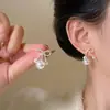 Pendientes de Perla Suaves Estilo Coreano, Pequeños y Delicados, Llenos de Diamantes, Modernos, de Alto Valor, Versátiles, Pendientes Suaves y Elegantes para Mujer