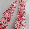 Decoración Navideña de Mayorista Transfronteriza Guirnalda de Hilo Hojas Anchas Tiras de Colores Guirnaldas para Árbol de Navidad Cintas 2m Celebración de Boda