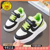 Zapatos Deportivos Infantiles de Primavera y Otoño, Antideslizantes, Casuales, Versátiles, Planos, Zapatos de Moda, Tenis de Cuero Transpirables para Niños Pequeños