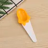 Colher de sobremesa de sorvete atacado criativa fina Colher de mistura de lama de cristal Colher de pudim iogurte sorvete Colher de plástico