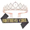 Corona de Cumpleaños Europea y Americana Diadema para la Cabeza Tarjeta para el Cabello Letra hapybirthday Feliz Cumpleaños Banda para el Cabello