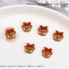 Novas Joias de Arte para Unhas Cartoon de Natal Gotas de Óleo Árvore de Natal Fofa Rena Boneco de Neve Acessórios de Unha de Resina DIY
