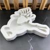 Molde de silicone para açúcar de rena de Natal direto da fábrica, ferramentas de decoração para assar chocolate, molde de gesso para gotejamento DIY
