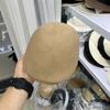 Boina de Lã Quente Elegante Cor Sólida Outono e Inverno 2024 Boné Britânico Versátil para a Frente Boné Japonês Vintage para Homens