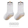 Calcetines de Verano para Niños, Calcetines Antideslizantes para el Piso, Algodón Ultra Delgado de Color Sólido, Clase A, de Longitud Media, para Niños Pequeños, Recién Nacidos y Bebés