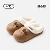 Pantuflas de Algodón Impermeables Sanrio Kitty para Mujer, Uso en Exteriores, Resistentes a la Suciedad, Antideslizantes, Pantuflas de Peluche, Temporada de Otoño e Invierno, Pantuflas de Piel con Felpa Adicional
