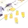 Acrílico 12*19mm Agujero Vertical Transparente Oso DIY Pulsera Collar Pendiente Llavero Colgante Accesorios de Joyería