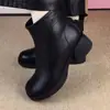 Botas Martin de Cuero Muy Suave Suela Suave para Mujer 2026 Nuevas Botas Cortas de Moda Retro Engrosadas con Forro de Terciopelo para Otoño Invierno Zapatos para Madre