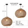 Estilo Retro Wabi-Sabi, lámpara de techo tejida con viento y hierba, iluminación para sala de té inspirada en Zen, iluminación tejida de ratán y bambú para casas de huéspedes y restaurantes, pantalla de lámpara del sudeste asiático
