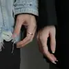 Variedade de anéis opcionais anel fosco anel estilo simples feminino nicho alta qualidade luxo leve moderno moda anel
