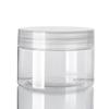 Botella de plástico PET de 30 ml y 500 ml, transparente, de boca ancha, para crema, polvo, té con aroma a nueces, caja de subembalaje sellada.