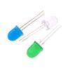 Diodo Emisor de Luz de 10 mm F10 Cuentas de Lámpara de Cabeza Redonda Led Luz Blanca Azul Roja Verde Amarilla Lámpara de Alto Brillo Lámpara Led de Enchufe Directo