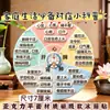 Imanes magnéticos de acrílico para refrigerador, ilustraciones creativas de cuidado de la salud de la medicina tradicional china, baratijas decorativas de ciencia de la salud familiar, otros artículos