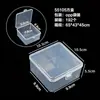 Caja de Almacenamiento para Cuentas, Caja de Herramientas con Tapa, Caja Compartimentada, Caja de Plástico para Uñas Postizas y Nail Art, Caja Transparente con Divisores para Accesorios de Ferretería