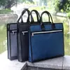 Maletín de Mano para Hombres de Negocios, Portafolio Sencillo de Lona, Bolsa para Documentos A4, Bolso de Oficina para Reuniones para Hombres y Mujeres, Disponible para Venta al por Mayor
